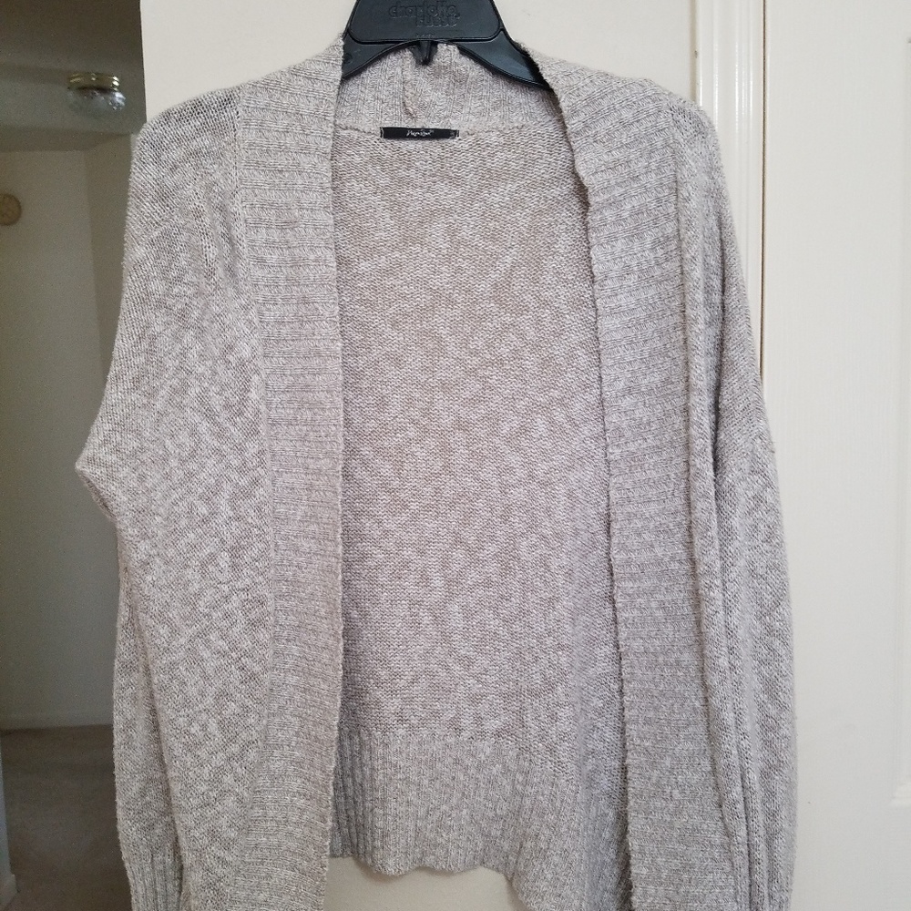 Papaya Tan Knit Cardigan